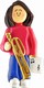 Female Musician Trombone Ornament - Brown